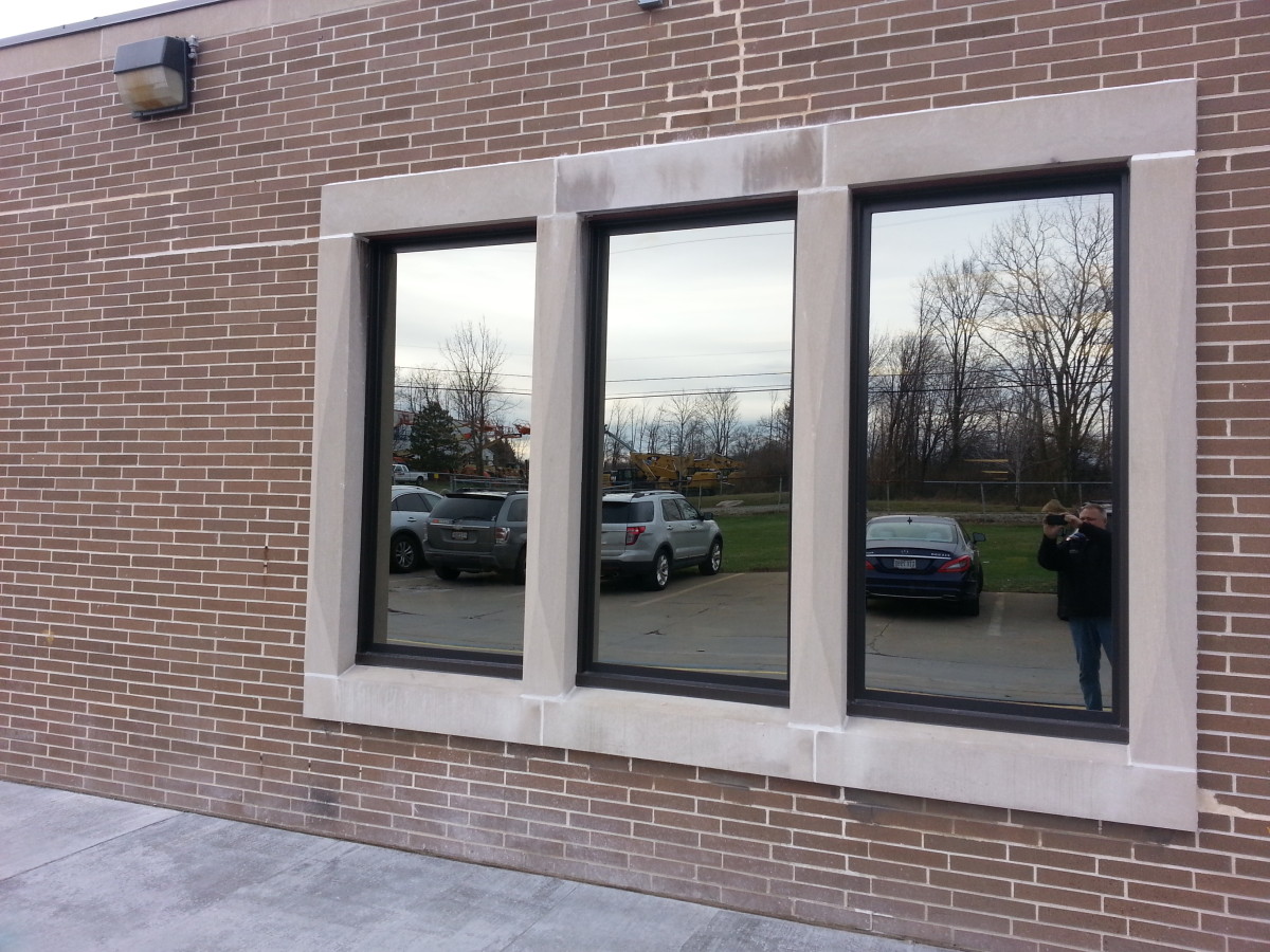 Commercial Painted Windows Picture And Awning Bronze Tint Bedford Ohio4 Integrity Windows