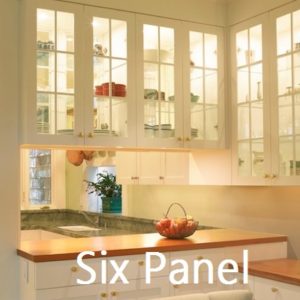 Six Panel Kitchen Cabinet Glass