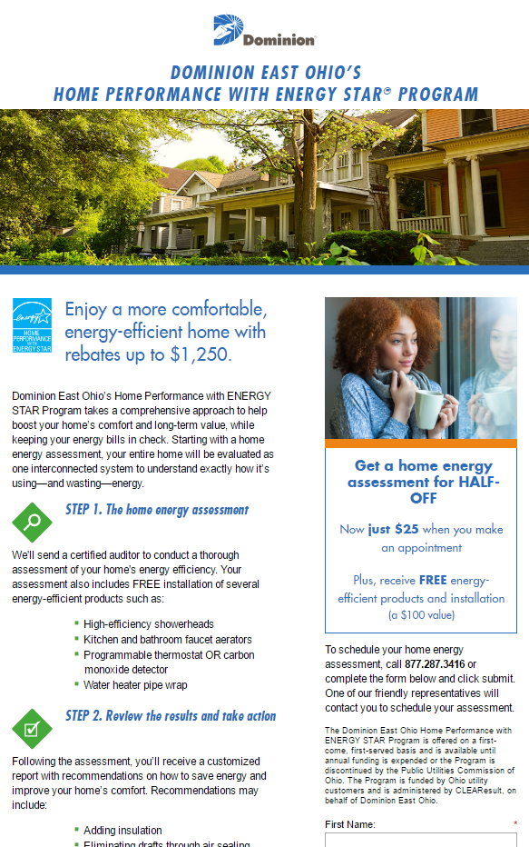 Dominion Rebates For Cleveland Area Energy Efficient Replacement 