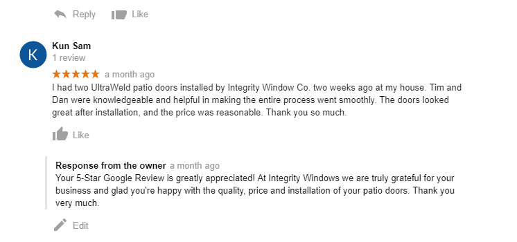 New Patio Doors