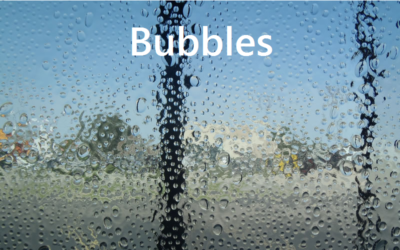 Kitchen Cabinet Glass Bubbles