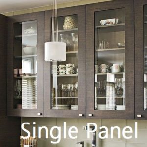 Single Panel Kitchen Cabinet Glass Door